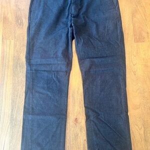 Banana Republic Aiden Fit Dress Pants 34x32 Gray Micro Check